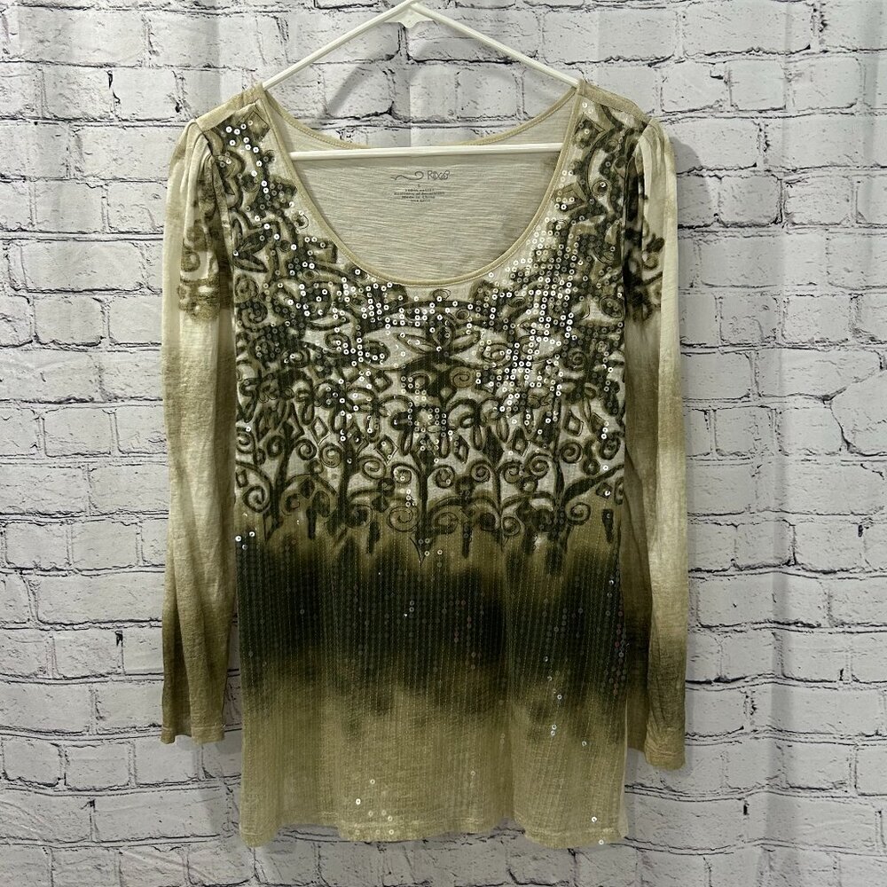 Ladies RXB sequined top Size L